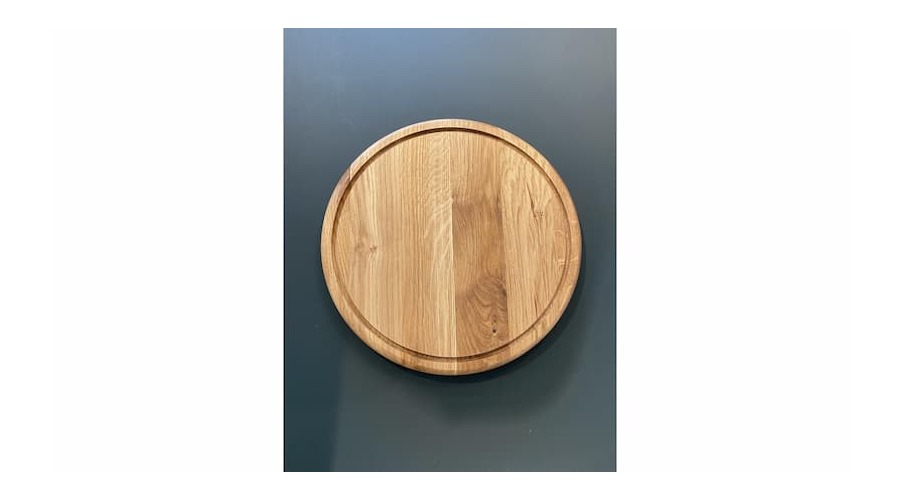 PREMIUM OAK, skærebræt, rundt01
