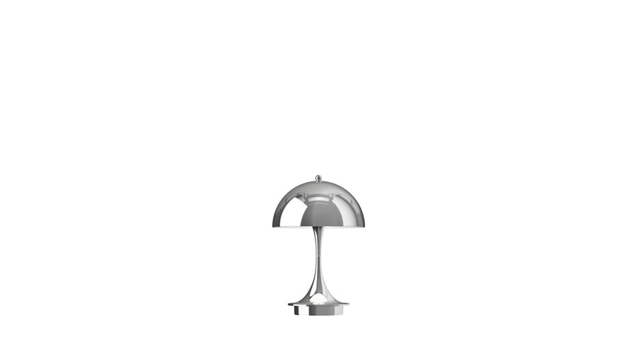 Panthella-V3-160-Portable-Metal-Chrome